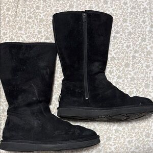 UGG Black Suede Tall Boots